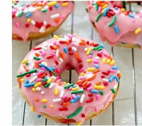 Donut Rainbow dari katalog Roti Gendut